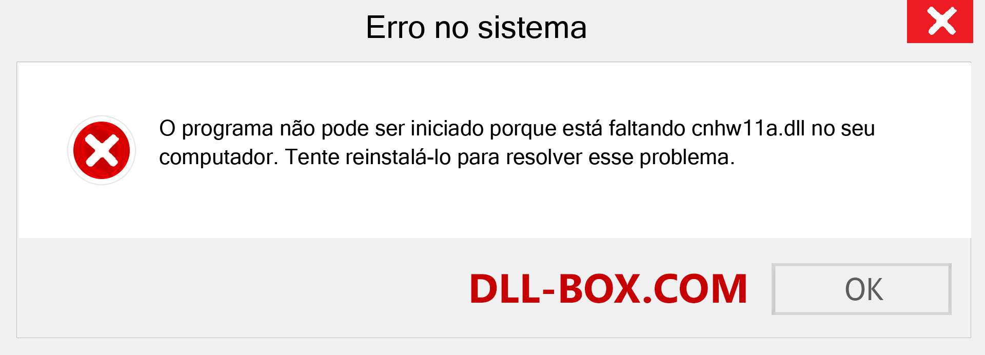 Arquivo cnhw11a.dll ausente ?. Download para Windows 7, 8, 10 - Correção de erro ausente cnhw11a dll no Windows, fotos, imagens